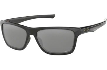 Image of Oakley HOLSTON OO9334 Sunglasses 933414-58 - Polished Black Frame, Prizm Black Polarized Lenses