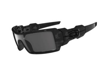Image of Oakley Oil Rig Shadow Camo Frame w/ Grey Polarized Lenses Men's Sunglasses 12-985