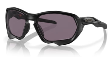 Image of Oakley OO9019A Plazma A Sunglasses - Mens, Matte Black Frame, Prizm Grey Lens, Asian Fit, 59, OO9019A-901901-59