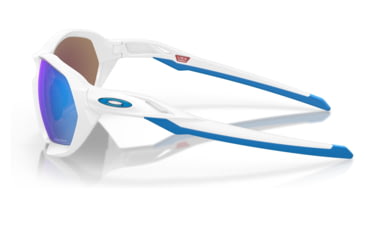 Image of Oakley OO9019A Plazma A Sunglasses - Mens, Matte White Frame, Prizm Sapphire Lens, Asian Fit, 59, OO9019A-901916-59