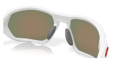 Image of Oakley OO9019A Plazma A Sunglasses - Men's, Polished White Frame, Prizm Ruby Lens, Asian Fit, 59, OO9019A-901906-59