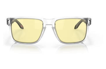 Image of Oakley OO9102 Holbrook Sunglasses - Mens, Clear Frame, Prizm Gaming Lens, 55, OO9102-9102X2-55