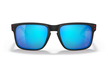 Image of Oakley OO9102 Holbrook Sunglasses - Mens, HOU Matte Black Frame, Prizm Sapphire Lens, 55, OO9102-9102R4-55