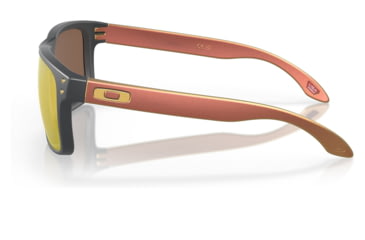 Image of Oakley OO9102 Holbrook Sunglasses - Mens, Matte Carbon Frame, Prizm 24K Polarized Lens, 55, OO9102-9102W4-55
