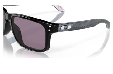 Image of Oakley OO9102 Holbrook Sunglasses - Mens, Polished Black Frame, Prizm Grey Lens, 55, OO9102-9102U6-55