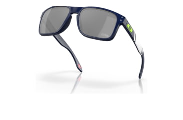 Image of Oakley OO9102 Holbrook Sunglasses - Men's, SEA Matte Navy Frame, Prizm Black Lens, 55, OO9102-9102S9-55