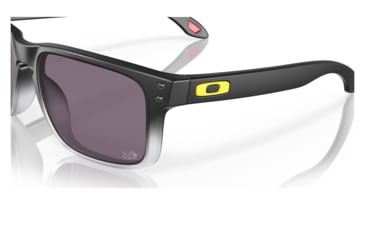 Image of Oakley OO9102 Holbrook Sunglasses - Mens, TDF Matte Black Fade Frame, Prizm Grey Lens, 55, OO9102-9102W1-55
