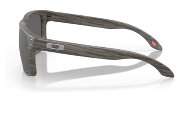 Image of Oakley OO9102 Holbrook Sunglasses - Men's, Woodgrain Frame, Prizm Black Polarized Lens, 55, OO9102-9102W9-55