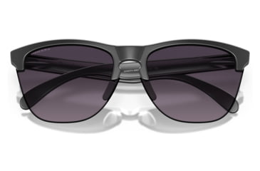 Image of Oakley OO9374 Frogskins Lite Sunglasses - Mens, Matte Black Frame, Prizm Grey Gradient Lens, 63, OO9374-937449-63