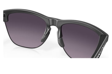 Image of Oakley OO9374 Frogskins Lite Sunglasses - Men's, Matte Black Frame, Prizm Grey Gradient Lens, 63, OO9374-937449-63