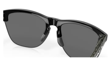 Image of Oakley OO9374 Frogskins Lite Sunglasses - Men's, Polished Black Frame, Prizm Black Lens, 63, OO9374-937448-63
