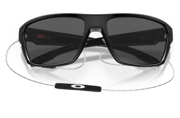 Image of Oakley OO9416 Split Shot Sunglasses - Mens, Matte Black Frame, Prizm Black Polarized Lens, 64, OO9416-941624-64