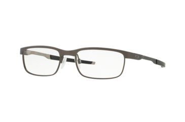 Image of Oakley Steel Plate OX3222 Eyeglass Frames 322202-56 - Powder Cement