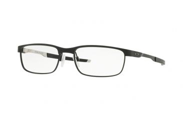 Image of Oakley Steel Plate OX3222 Eyeglass Frames 322203-52 - Powder Midnight Frame