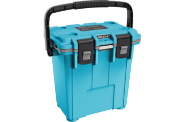 Image of Pelican Elite Hard Cooler, 20.35 L, Cool Blue/Grey, 20Q-1-CLBLUGRY