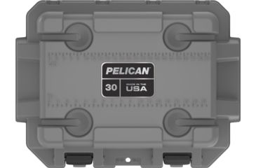 Image of Pelican IM Elite Cooler, Gray/Green, 30 QT, 30Q-1-DKGRYEGRN