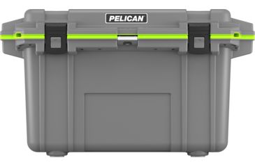 Image of Pelican IM Elite Cooler, Gray/Green, 70 QT, 70Q-1-DKGRYEGRN