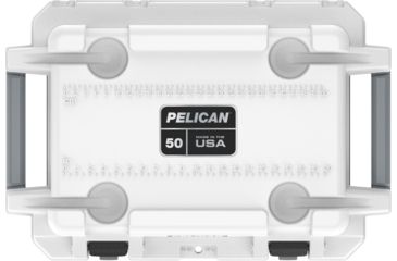 Image of Pelican IM Elite Cooler, White/Gray, 50 qt 50Q-1-WHTGRY