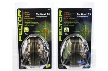 Image of Peltor Tactical 6S Hearing Protectors in package