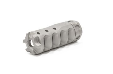 Image of Precision Armament Hypertap Muzzle Brake, 5.56x45mm NATO, Matte Stainless, A04613