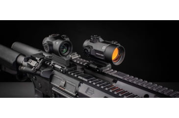 Image of Primary Arms The SLx 1x MicroPrism Red Dot Sight, 1 MOA, Prism Scope, Red Illuminated ACSS Cyclops, Black, 710034