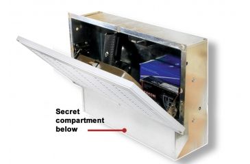 Image of QuickSafes Quick Vent Safe Plus, w/Rfid Locking System, Secret Compartment, White Grill QVSXL