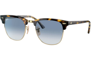 Image of Ray-Ban Clubmaster RB3016 Sunglasses, Yellow Havana, 49, RB3016-13353F-49