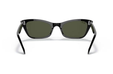 Image of Ray-Ban Lady Burbank RB2299 Sunglasses, Green Lenses, Black, 52, RB2299-901-31-52