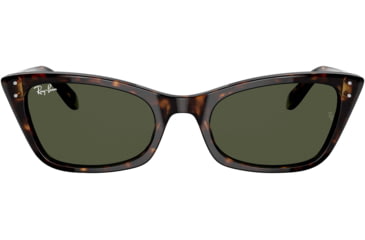 Image of Ray-Ban Lady Burbank RB2299 Sunglasses, Green Lenses, Havana, 52, RB2299-902-31-52