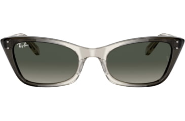 Image of Ray-Ban Lady Burbank RB2299 Sunglasses, Grey Gradient Lenses, Transparent Gray, 52, RB2299-134071-52