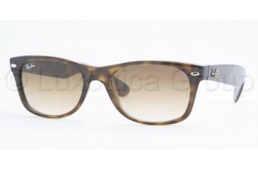 Image of Ray-Ban New Wayfarer Sunglasses, Shiny Avana Frame, Brown Gradient #710-51-5218