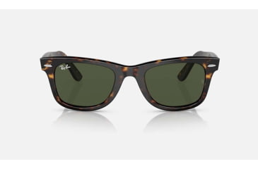 Image of Ray-Ban Original Wayfarer Sunglasses, Havana Frame, Green Lens, Bio-Acetate, 50, RB2140-135931-50