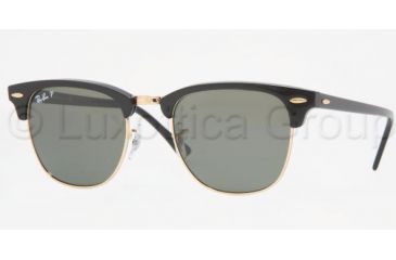 Image of Ray-Ban RB 3016 Sunglasses Styles - Black Crystal Green P Frame / Polarized 49 mm Diameter Lenses, 901-58-4921