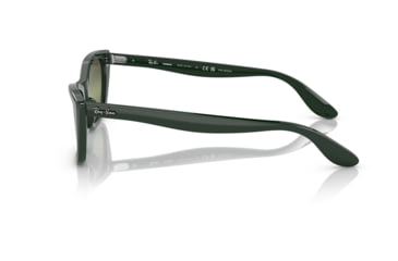 Image of Ray-Ban RB2299 Lady Burbank Sunglasses - Women's, Green Frame, Dark Green Grad Mirror Polarized Lens, 55, RB2299-6659G4-55