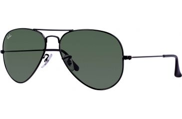 Image of Ray-Ban RB 3025 Sunglasses Styles - Black Frame / Crystal Green 58 mm Diameter Lenses, L2823-5814