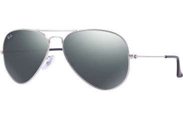 Image of Ray-Ban RB 3025 Sunglasses Styles - Silver Frame / Crystal Gray Mirror 58 mm Diameter Lenses, W3277-5814