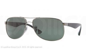 Image of Ray-Ban RB3502 Sunglasses 004-6114 - Gunmetal Frame, Crystal Gray Lenses