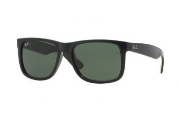 Image of Ray-Ban RB4165 Sunglasses 601/71-55 - Black Frame, Green Lenses