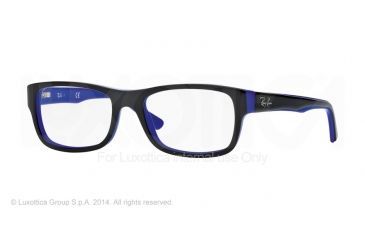 Image of Ray-Ban RX5268 Eyeglass Frames 5179-52 - Top Black On Blue Frame