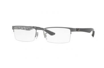 Image of Ray-Ban RX8412 Eyeglass Frames 2893-52 - Gunmetal Top On Grey Frame