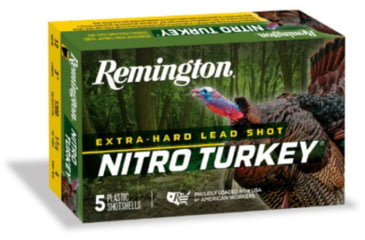 Image of Remington Nitro Turkey Loads 20 Gauge 1 1/4 oz 3in 1185 ft/s #5 Centerfire Shotgun Ammo, 10 Rounds, R26730