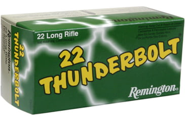 Remington 22 Thunderbolt .22 Long Rifle 40 Grain Round Nose Brass Cased Rimfire Ammunition