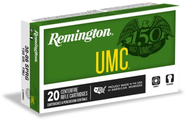 Remington UMC Rifle .30 Carbine 110 Grain Full Metal Jacket Centerfire Rifle Ammunition, 50, FMJ