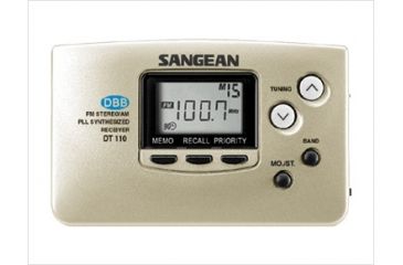 Image of Sangean AM/FM Stereo Pocket Radio, Champagne DT-110GC