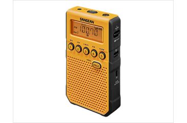 Image of Sangean AM/FM Weather Alert-Rechargeable Pocket Radio, Yellow, Small, DT-800YL