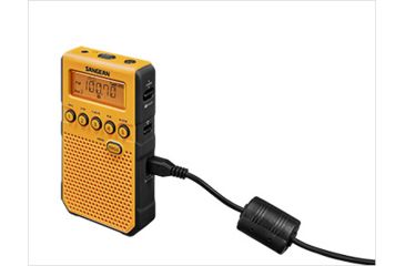 Image of Sangean AM/FM Weather Alert-Rechargeable Pocket Radio, Yellow, Small, DT-800YL