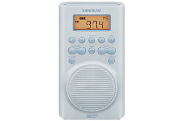 Image of Sangean AM / FM / WX Waterproof Weather Alert Shower Radio, Sky Blue, SG-100