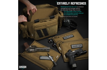 Image of Savior Equipment Specialist Pistol Range Bag, Dark FDE, RA-3GUN-WS-TN