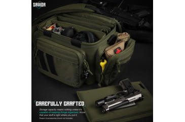 Image of Savior Equipment Specialist Pistol Range Bag, OD Green, RA-3GUN-WS-OG