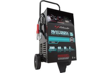 Schumacher 2/10/40/200 Amp Manual Wheeled Battery Charger And Tester | Free Shipping over $49!